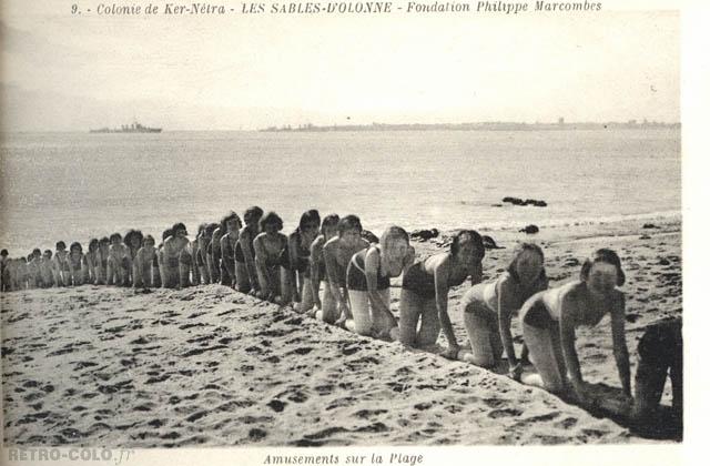 Amusements sur la plage - Colonie de Ker Ntra