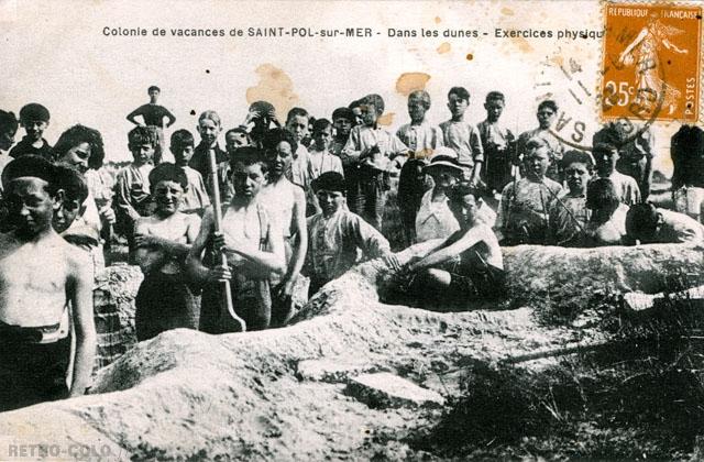 Dans les dunes - Colonie de vacances de Saint-Pol-sur-Mer