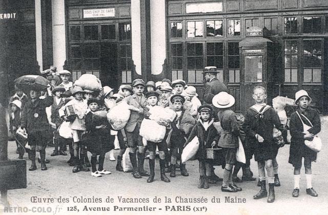 Dpart de la gare - Colonies de Vacances de la Chausse du Maine