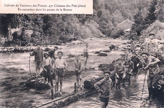 En excursion dans les Gorges de la Bienne - Colonie des Frasses