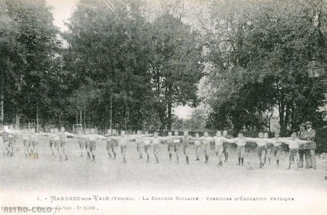 Exercices d'ducation physique - Colonie Scolaire de Mandres-sur-Vair 