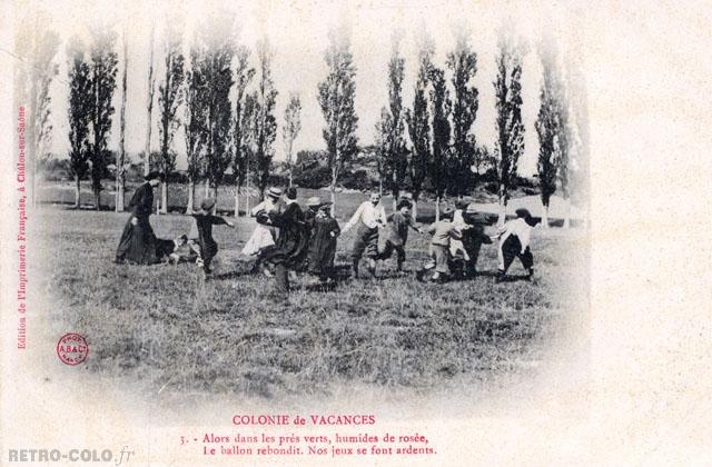 Jeux dans les prs - Colonie de vacances de Verrires