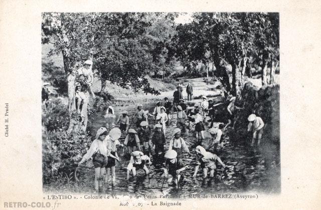 La baignade - Colonie de Vacances des Petits Parisiens