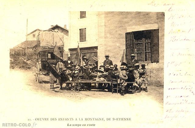 La soupe en route - Oeuvre des Enfants  la Montagne de Saint-Etienne