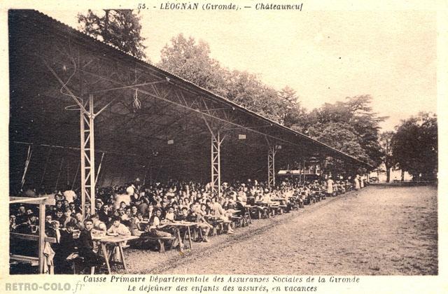 Le djeuner des enfants - Colonie de Lognan