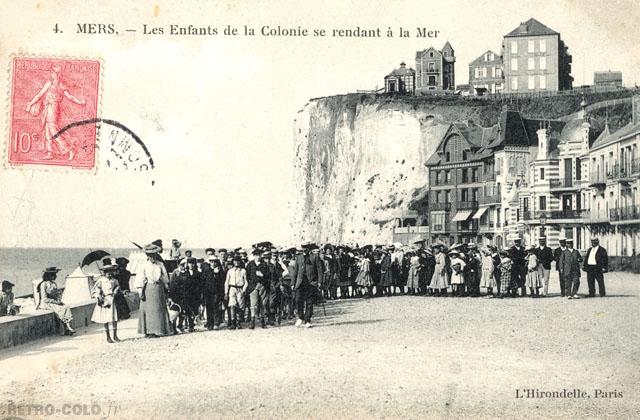 Mers - Les enfants de la colonie se rendant  la mer