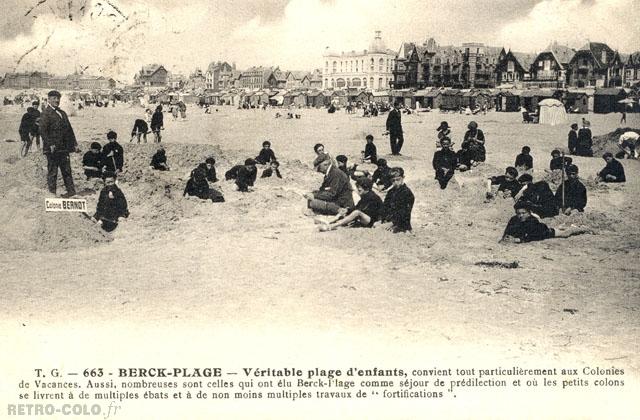 Plage d'enfants - Colonie Bernot  Berck-Plage