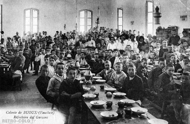 Rfectoire des garons - Colonie scolaire de la ville de Marseille