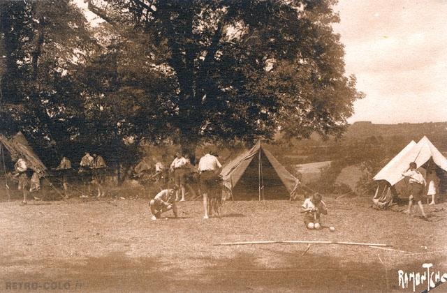 Scne de vie au camp - Colonie de La Motte-Vende