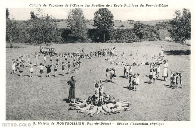 Séance d'éducation physique - Maison de Montboissier