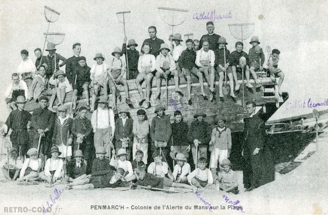 Sur la plage - Colonie de l'Alerte du Mans