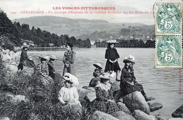 Sur les rives du lac - Colonie Scolaire  Grardmer