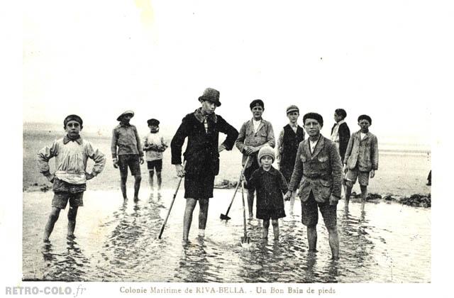 Un bon bain de pieds - Colonie Maritime de Riva-Bella