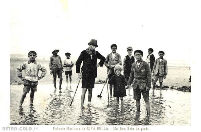 Un bon bain de pieds - Colonie Maritime de Riva-Bella