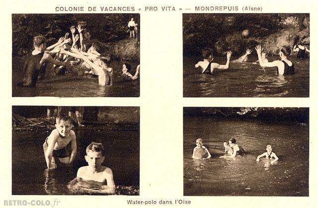 Water-polo dans l'Oise - Colonie de vacances 